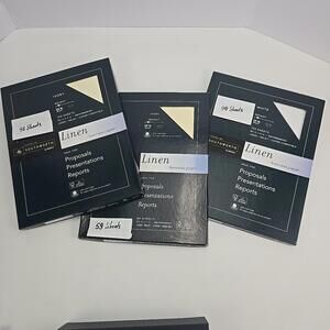 Lot of ... Southworth Company 24Lb. White and Yvory Linen Business Paper